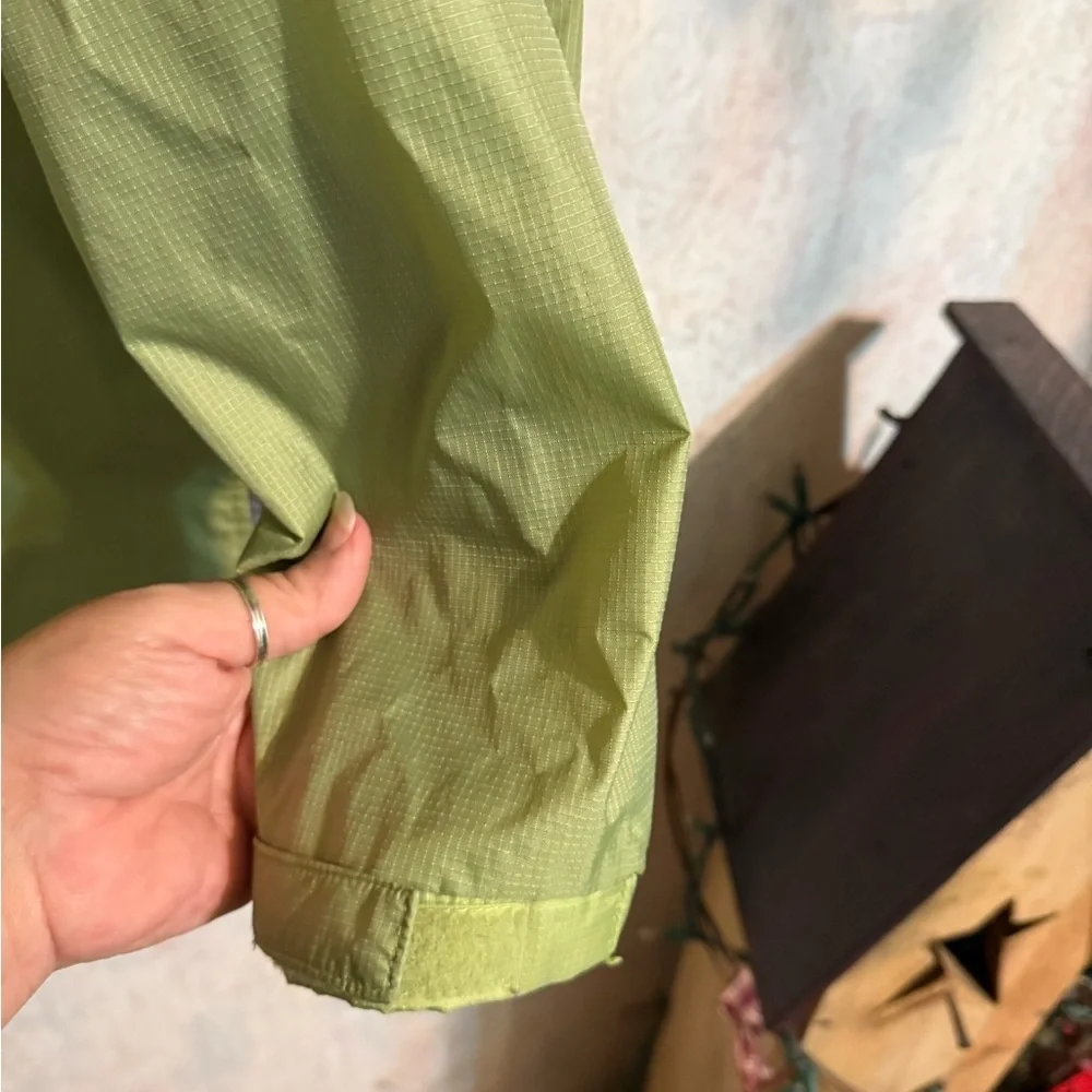 Stearns Dry Wear Green Full Zip Long Sleeve Rain Coat Hoodie Jacket Adult Lg